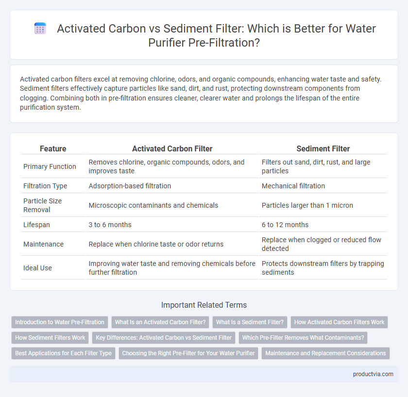 Activated Carbon vs Sediment Filter: Which is Better for Water Purifier Pre-Filtration?
