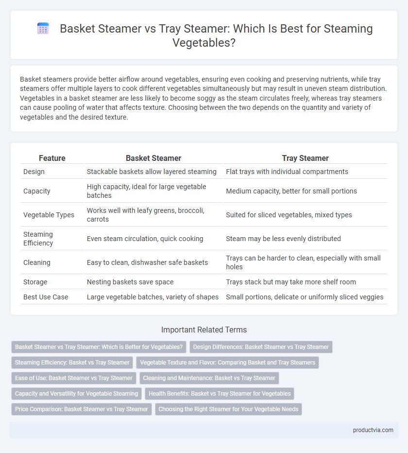 Basket Steamer vs Tray Steamer: Which Is Best for Steaming Vegetables?