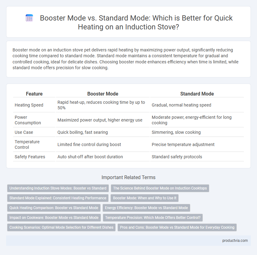 Booster Mode vs. Standard Mode: Which is Better for Quick Heating on an Induction Stove?