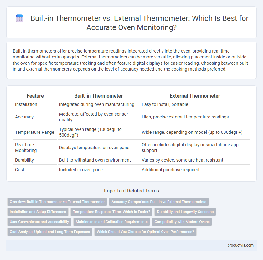 Built-in Thermometer vs. External Thermometer: Which Is Best for Accurate Oven Monitoring?