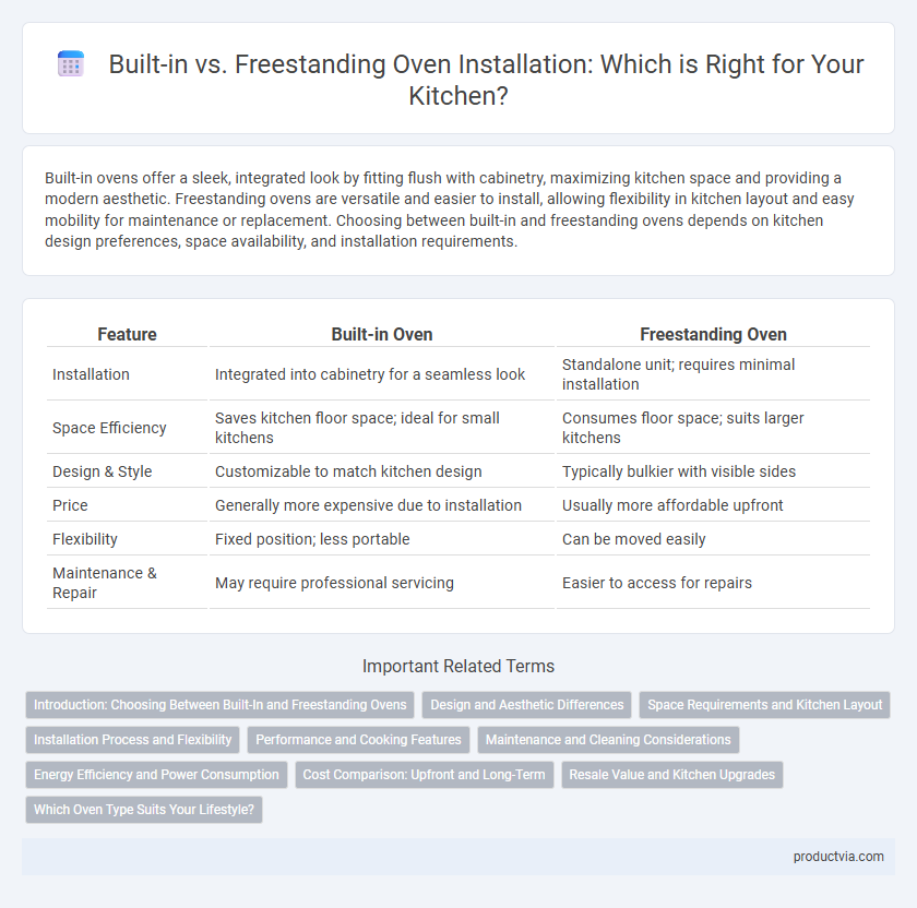 Built-in vs. Freestanding Oven Installation: Which is Right for Your Kitchen?