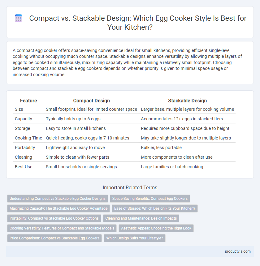 Compact vs. Stackable Design: Which Egg Cooker Style Is Best for Your Kitchen?