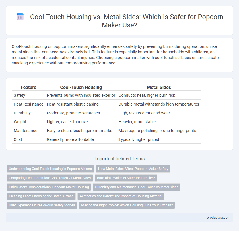 Cool-Touch Housing vs. Metal Sides: Which is Safer for Popcorn Maker Use?