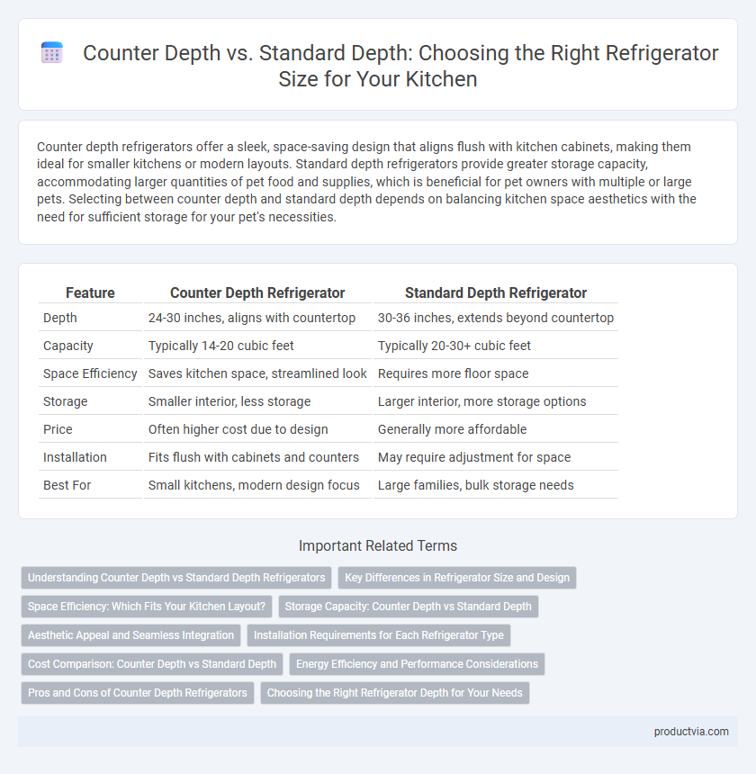 Counter Depth vs. Standard Depth: Choosing the Right Refrigerator Size for Your Kitchen