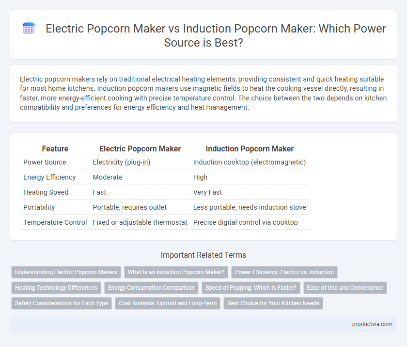 Electric Popcorn Maker vs Induction Popcorn Maker: Which Power Source is Best?