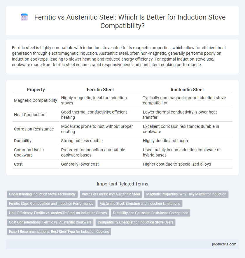Ferritic vs Austenitic Steel: Which Is Better for Induction Stove Compatibility?