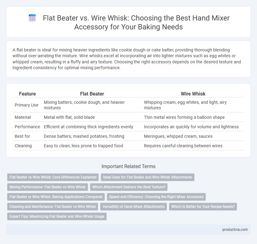 Flat Beater vs. Wire Whisk: Choosing the Best Hand Mixer Accessory for Your Baking Needs