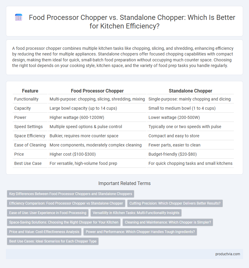 Food Processor Chopper vs. Standalone Chopper: Which Is Better for Kitchen Efficiency?