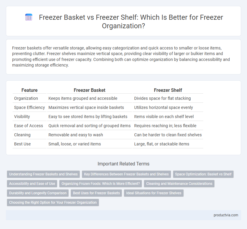 Freezer Basket vs Freezer Shelf: Which Is Better for Freezer Organization?