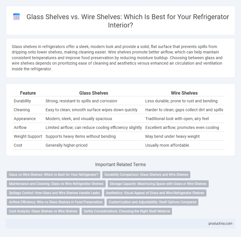 Glass Shelves vs. Wire Shelves: Which Is Best for Your Refrigerator Interior?