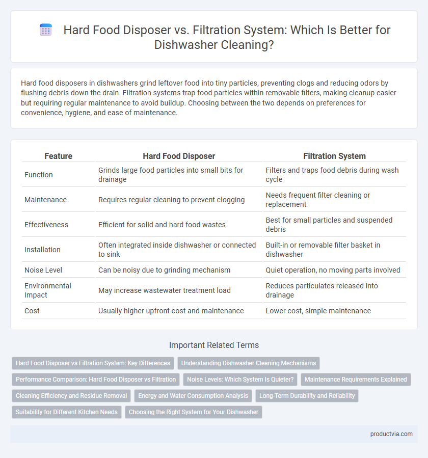 Hard Food Disposer vs. Filtration System: Which Is Better for Dishwasher Cleaning?