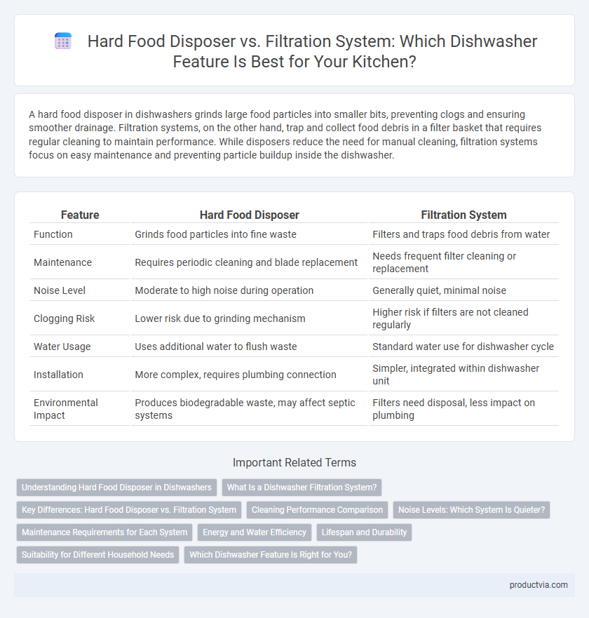 Hard Food Disposer vs. Filtration System: Which Dishwasher Feature Is Best for Your Kitchen?