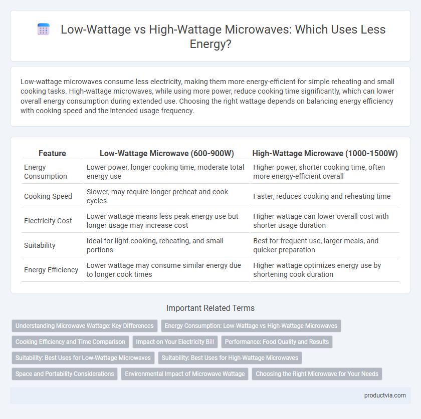 Low-Wattage vs High-Wattage Microwaves: Which Uses Less Energy?