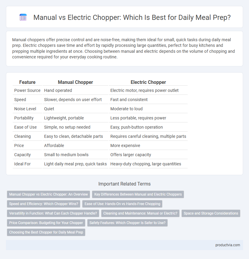 Manual vs Electric Chopper: Which Is Best for Daily Meal Prep?