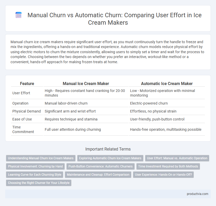 Manual Churn vs Automatic Churn: Comparing User Effort in Ice Cream Makers