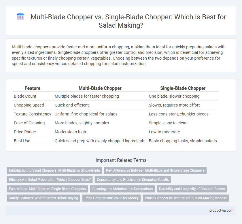 Multi-Blade Chopper vs. Single-Blade Chopper: Which is Best for Salad Making?