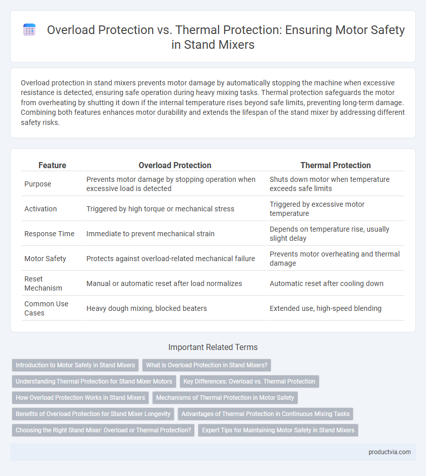 Overload Protection vs. Thermal Protection: Ensuring Motor Safety in Stand Mixers