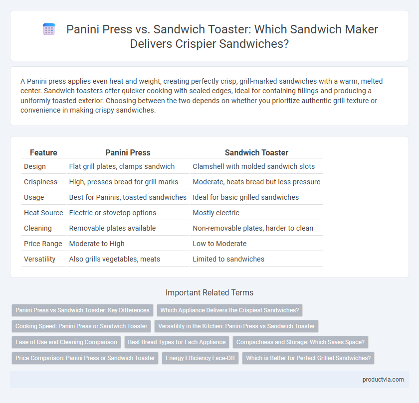 Panini Press vs. Sandwich Toaster: Which Sandwich Maker Delivers Crispier Sandwiches?