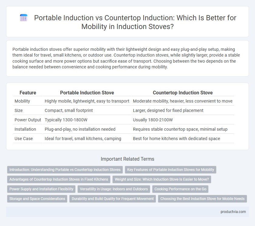 Portable Induction vs Countertop Induction: Which Is Better for Mobility in Induction Stoves?