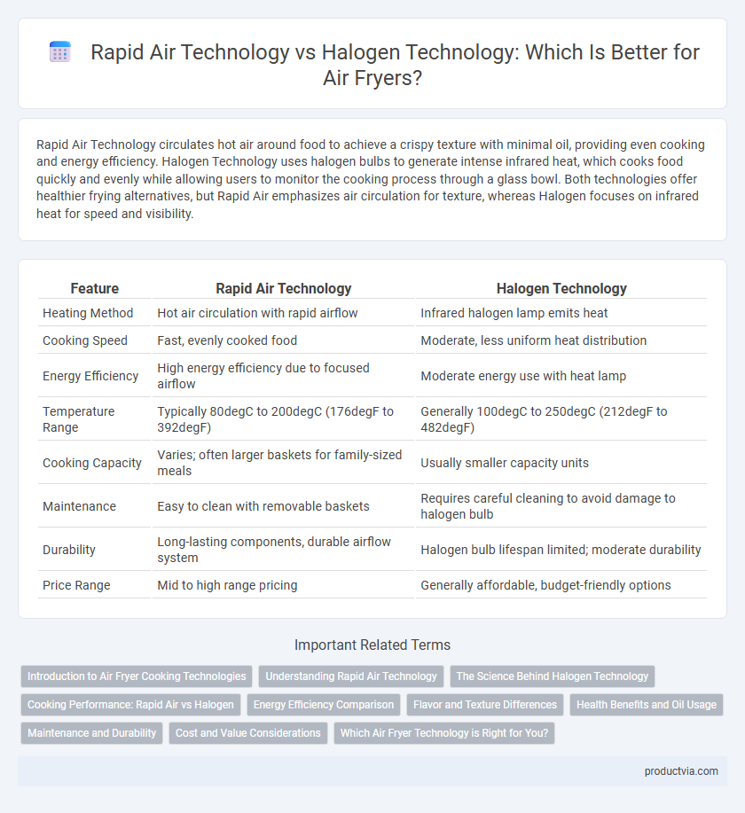 Rapid Air Technology vs Halogen Technology: Which Is Better for Air Fryers?