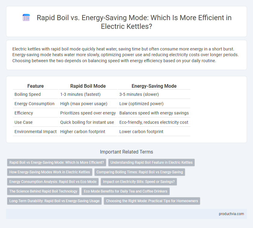 Rapid Boil vs. Energy-Saving Mode: Which Is More Efficient in Electric Kettles?