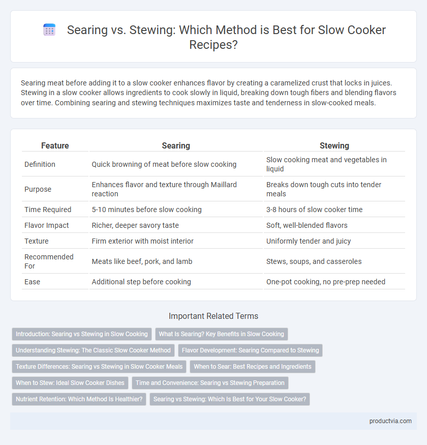 Searing vs. Stewing: Which Method is Best for Slow Cooker Recipes?