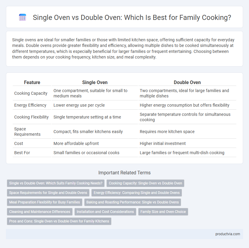 Single Oven vs Double Oven: Which Is Best for Family Cooking?