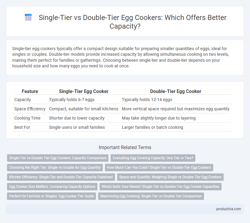 Single-Tier vs Double-Tier Egg Cookers: Which Offers Better Capacity?