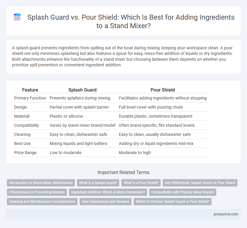 Splash Guard vs. Pour Shield: Which Is Best for Adding Ingredients to a Stand Mixer?
