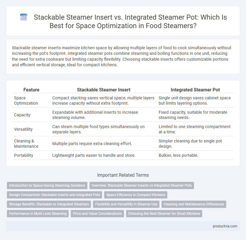 Stackable Steamer Insert vs. Integrated Steamer Pot: Which Is Best for Space Optimization in Food Steamers?