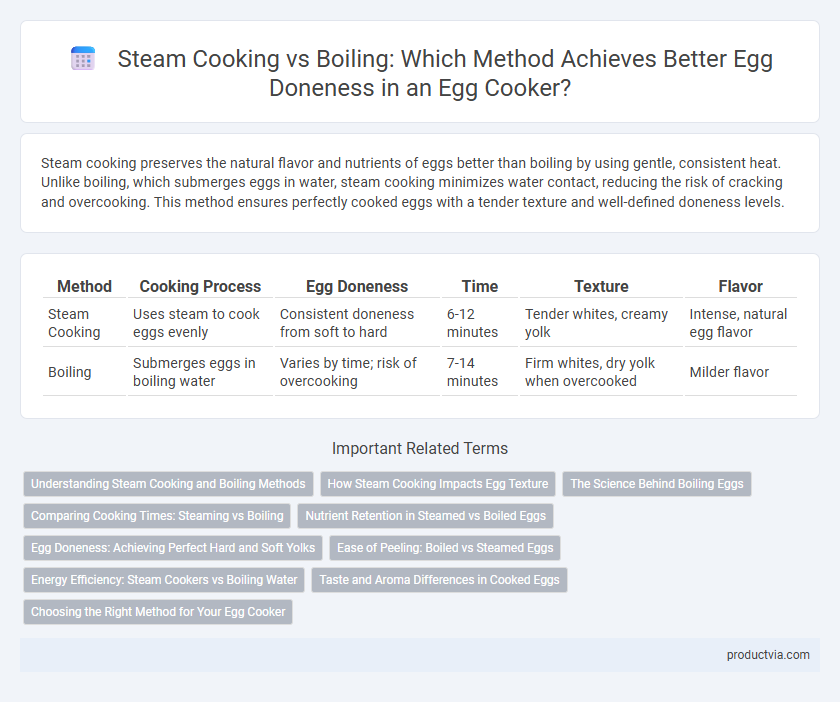 Steam Cooking vs Boiling: Which Method Achieves Better Egg Doneness in an Egg Cooker?