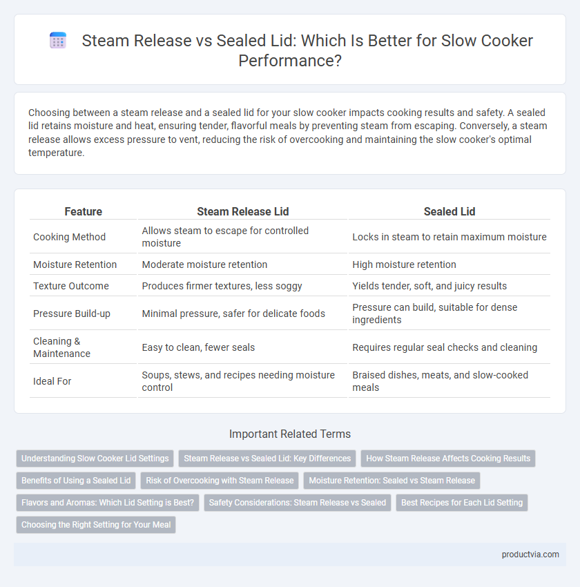 Steam Release vs Sealed Lid: Which Is Better for Slow Cooker Performance?