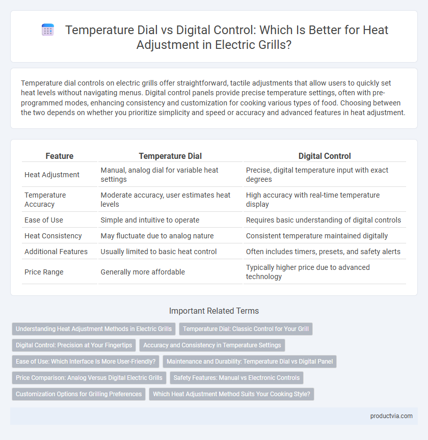 Temperature Dial vs Digital Control: Which Is Better for Heat Adjustment in Electric Grills?