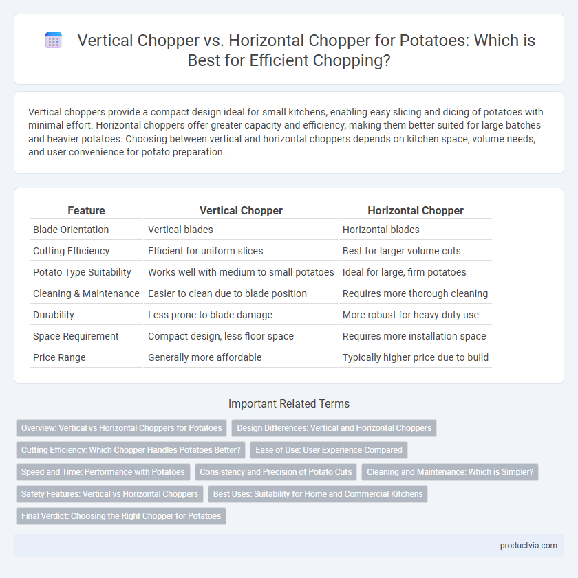 Vertical Chopper vs. Horizontal Chopper for Potatoes: Which is Best for Efficient Chopping?