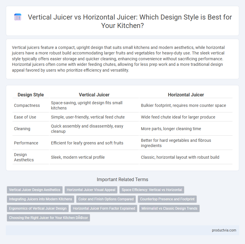 Vertical Juicer vs Horizontal Juicer: Which Design Style is Best for Your Kitchen?
