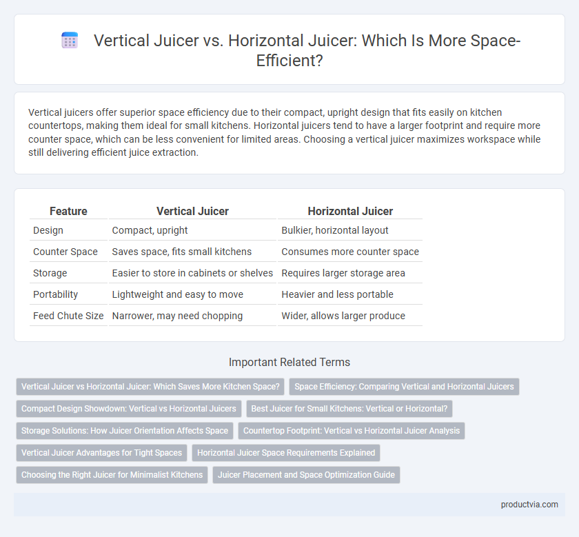 Vertical Juicer vs. Horizontal Juicer: Which Is More Space-Efficient?