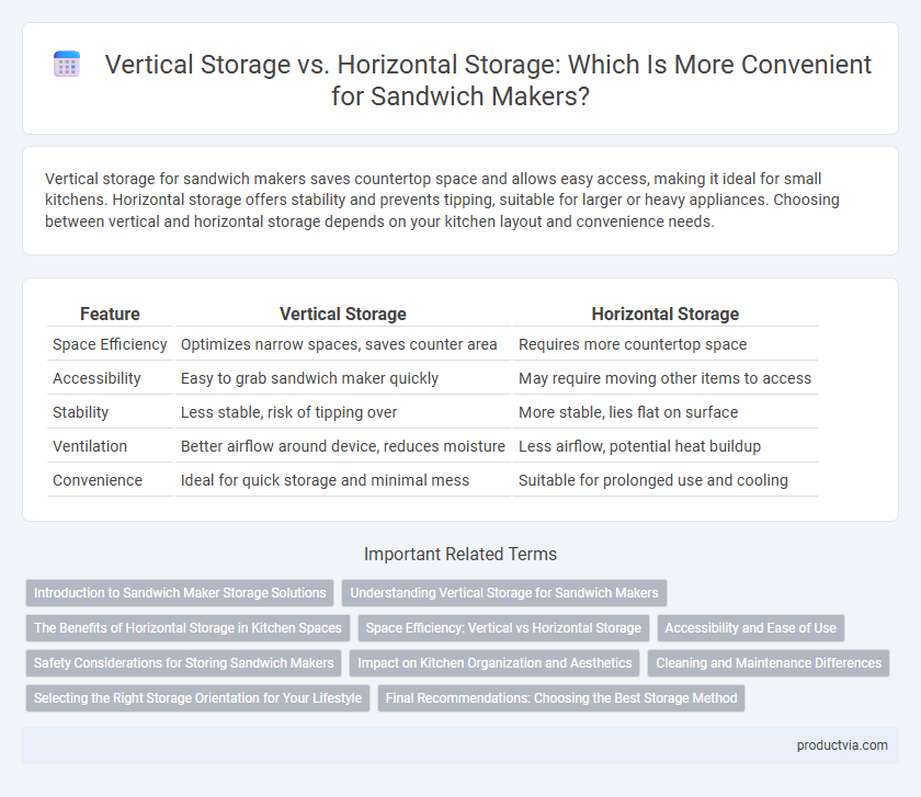 Vertical Storage vs. Horizontal Storage: Which Is More Convenient for Sandwich Makers?