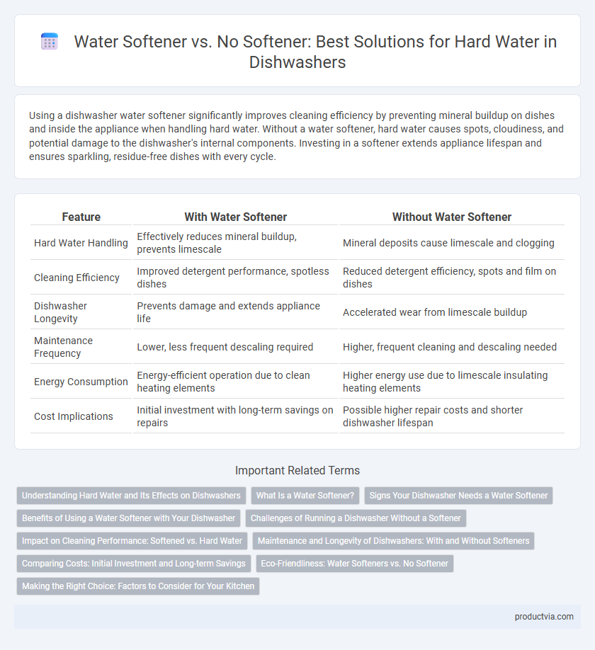 Water Softener vs. No Softener: Best Solutions for Hard Water in Dishwashers