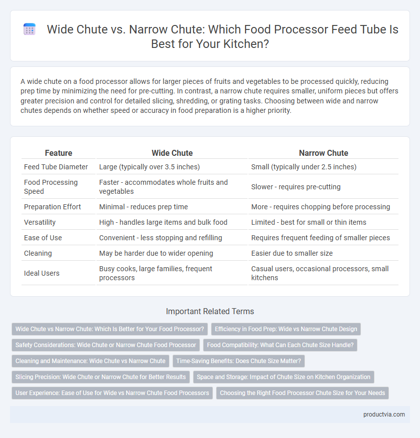 Wide Chute vs. Narrow Chute: Which Food Processor Feed Tube Is Best for Your Kitchen?