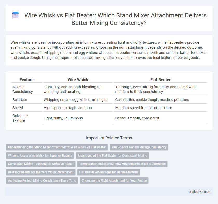 Wire Whisk vs Flat Beater: Which Stand Mixer Attachment Delivers Better Mixing Consistency?
