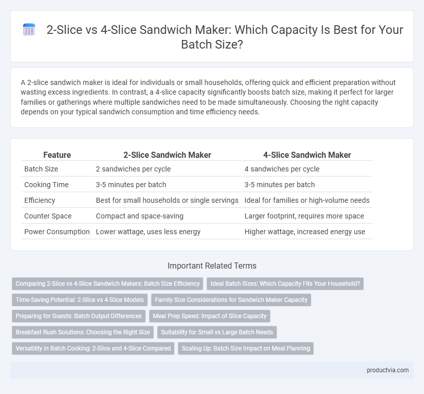 2-Slice vs 4-Slice Sandwich Maker: Which Capacity Is Best for Your Batch Size?