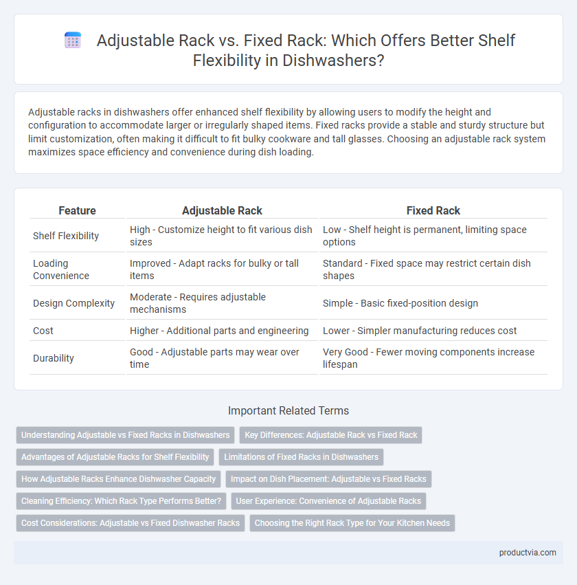 Adjustable Rack vs. Fixed Rack: Which Offers Better Shelf Flexibility in Dishwashers?