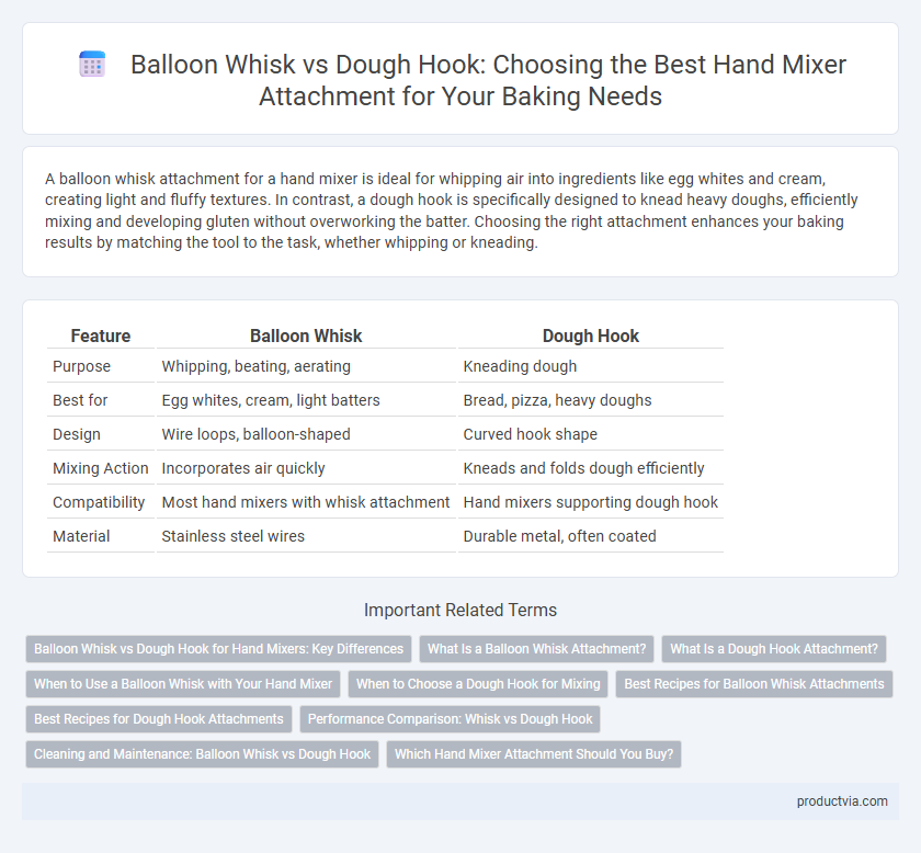 Balloon Whisk vs Dough Hook: Choosing the Best Hand Mixer Attachment for Your Baking Needs