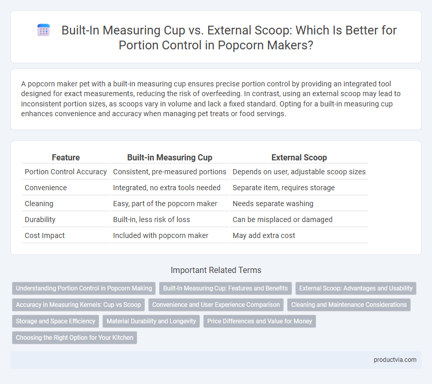 Built-In Measuring Cup vs. External Scoop: Which Is Better for Portion Control in Popcorn Makers?