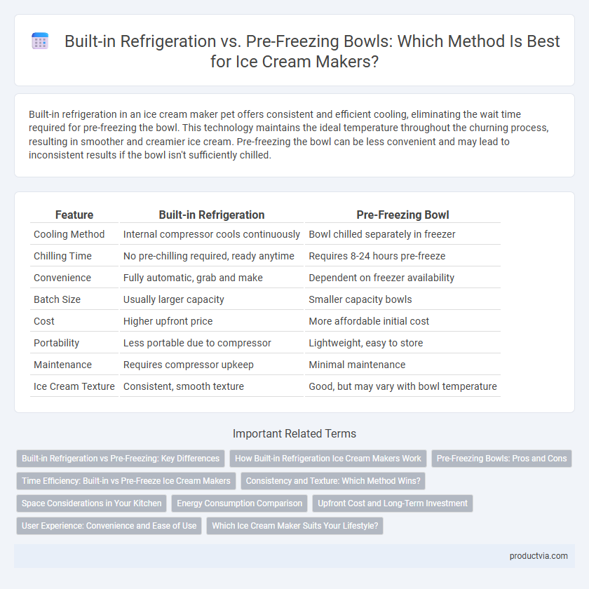 Built-in Refrigeration vs. Pre-Freezing Bowls: Which Method Is Best for Ice Cream Makers?