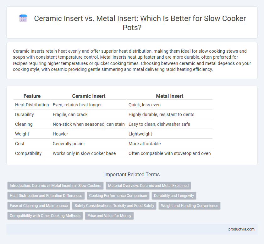 Ceramic Insert vs. Metal Insert: Which Is Better for Slow Cooker Pots?