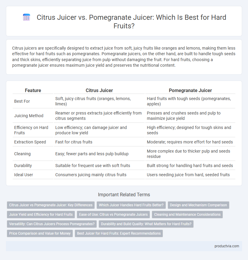 Citrus Juicer vs. Pomegranate Juicer: Which Is Best for Hard Fruits?