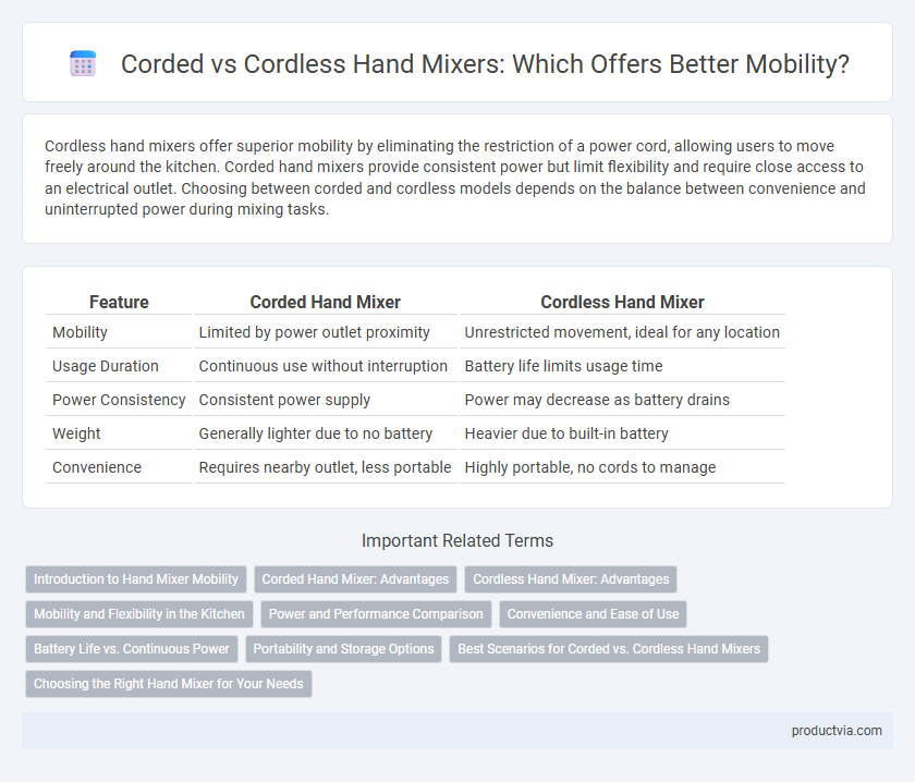 Corded vs Cordless Hand Mixers: Which Offers Better Mobility?