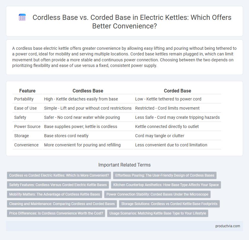 Cordless Base vs. Corded Base in Electric Kettles: Which Offers Better Convenience?