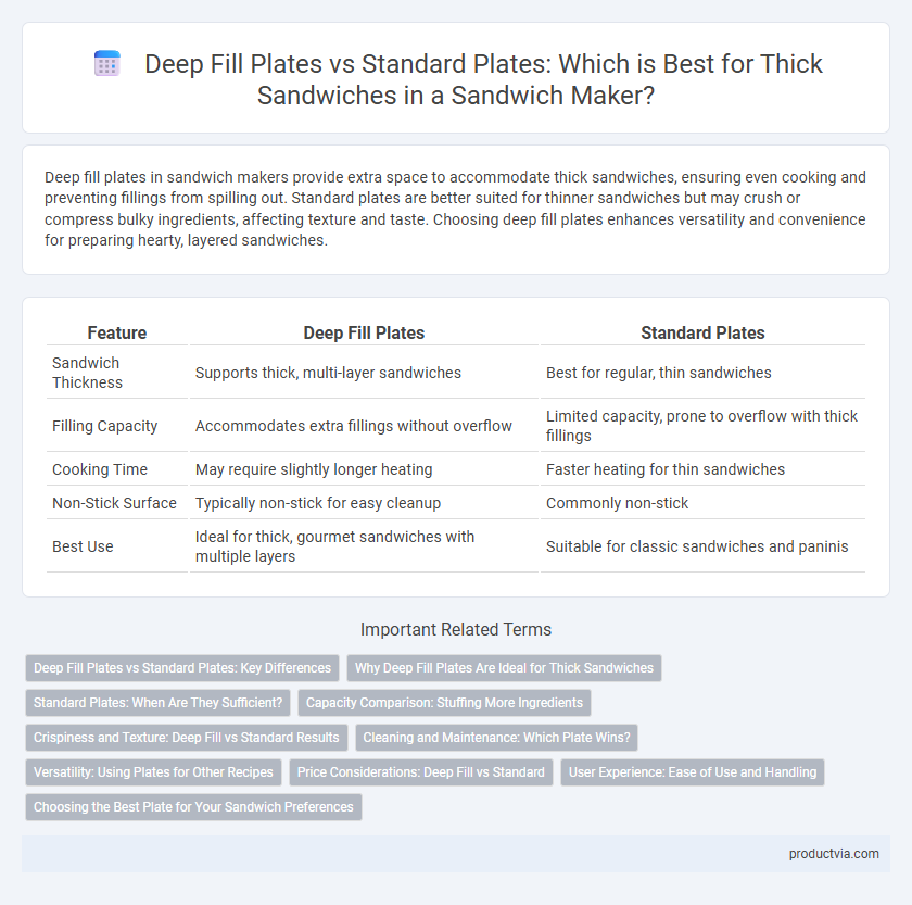 Deep Fill Plates vs Standard Plates: Which is Best for Thick Sandwiches in a Sandwich Maker?